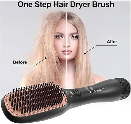 Original JOY 2-in-1 hair straightening brush with ionic heating technology