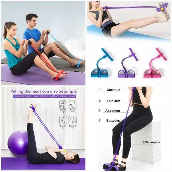 Portable Resistance Band Sit-Up Trainer – Full Body Workout